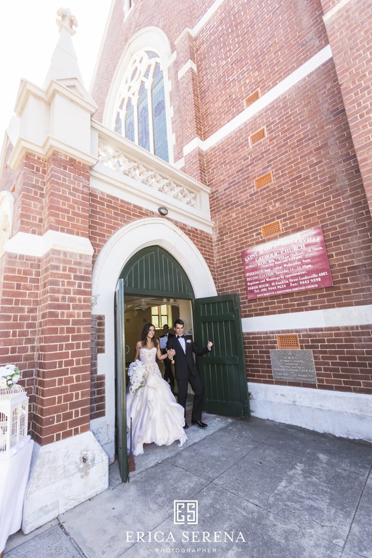 Perth wedding photographer, wedding photography perth, wedding at St Marys leederville, perth church wedding , catholic church wedding