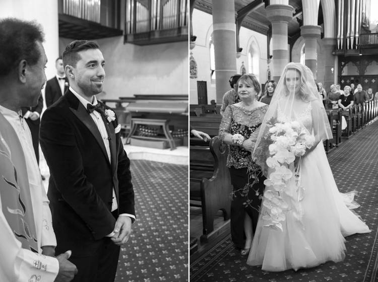 galleria couture, perth church wedding, st patrick's basilica fremantle