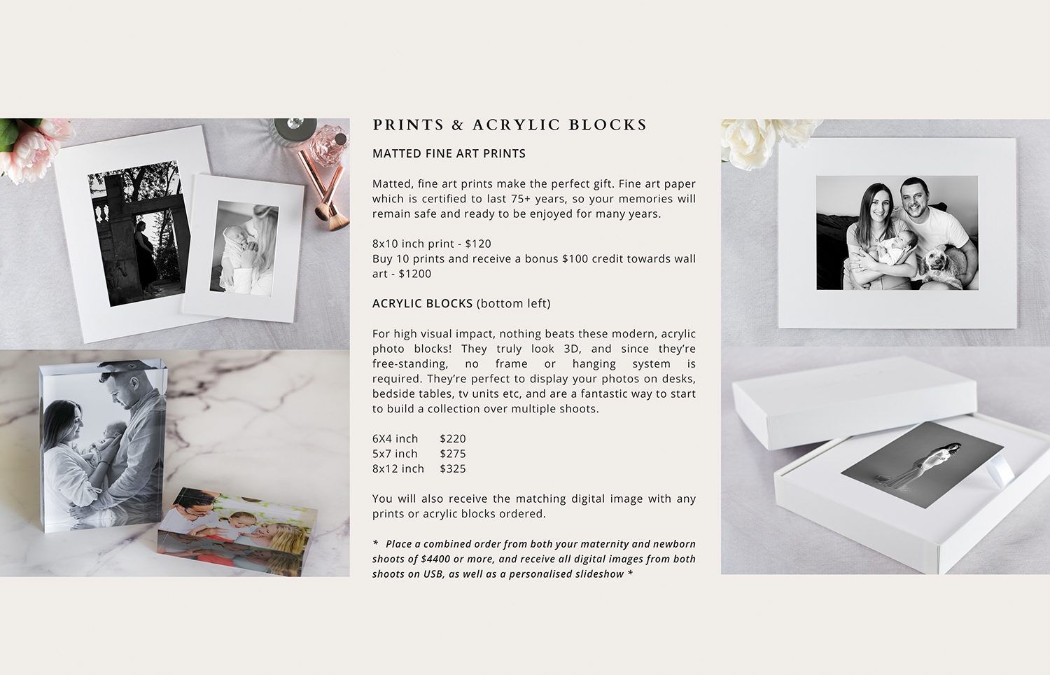 12 - PRINTS & ICE BLOCKS PRICING PAGE