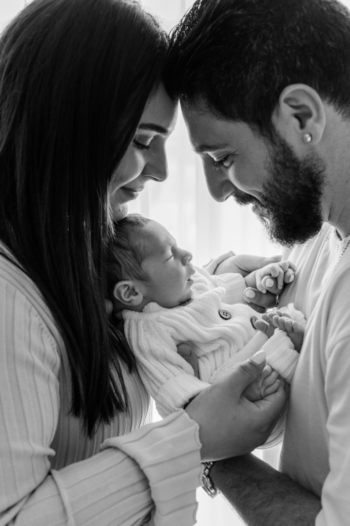 newborn baby in perth newborn photography studio