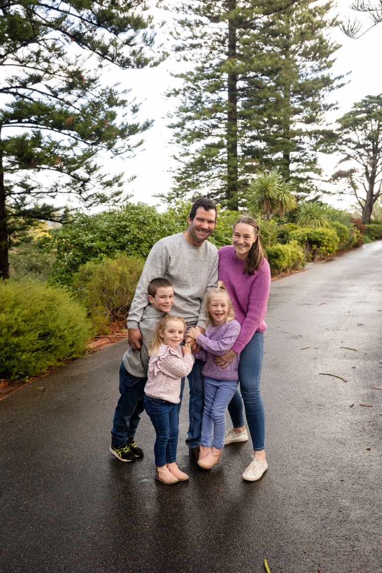 Autumn and Winter family photos in Perth