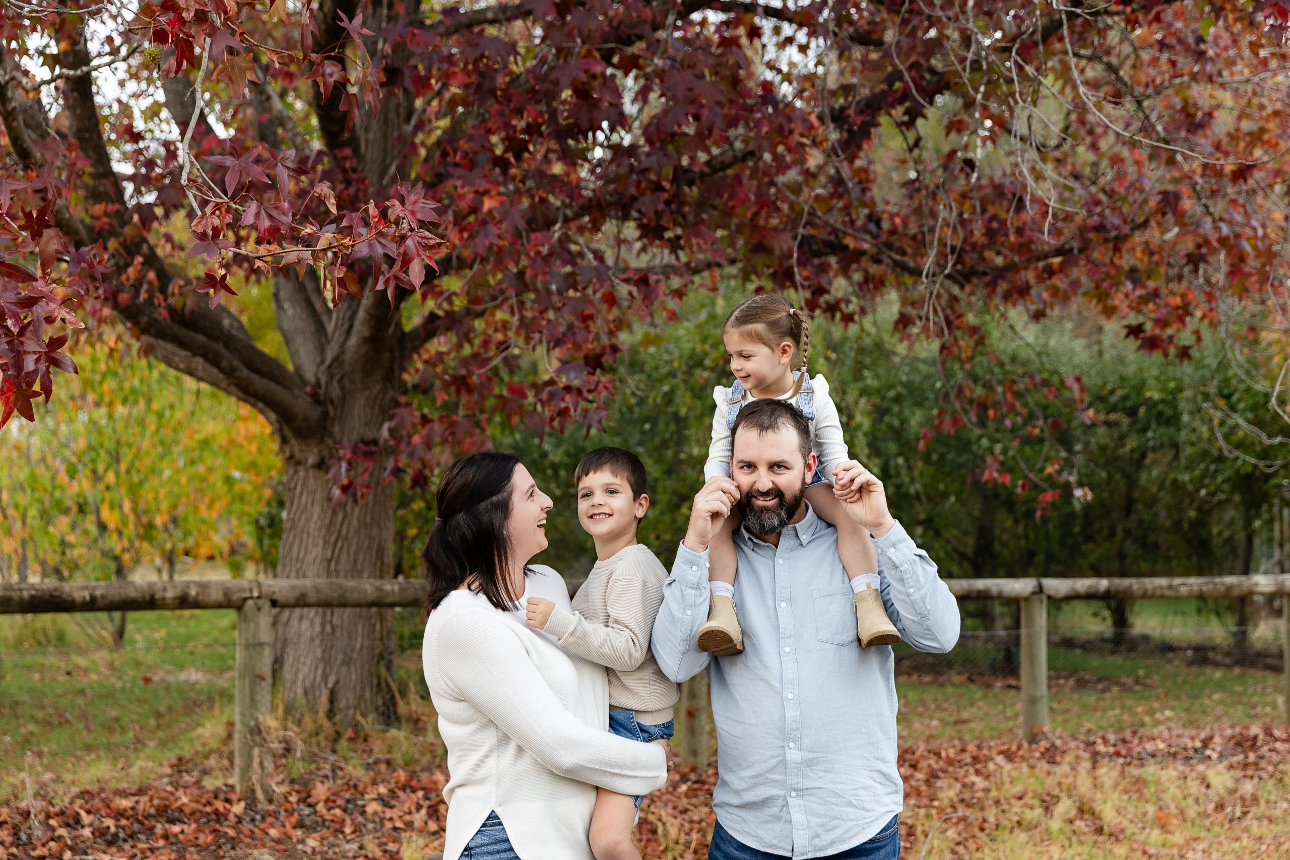 Autumn and Winter family photos in Perth